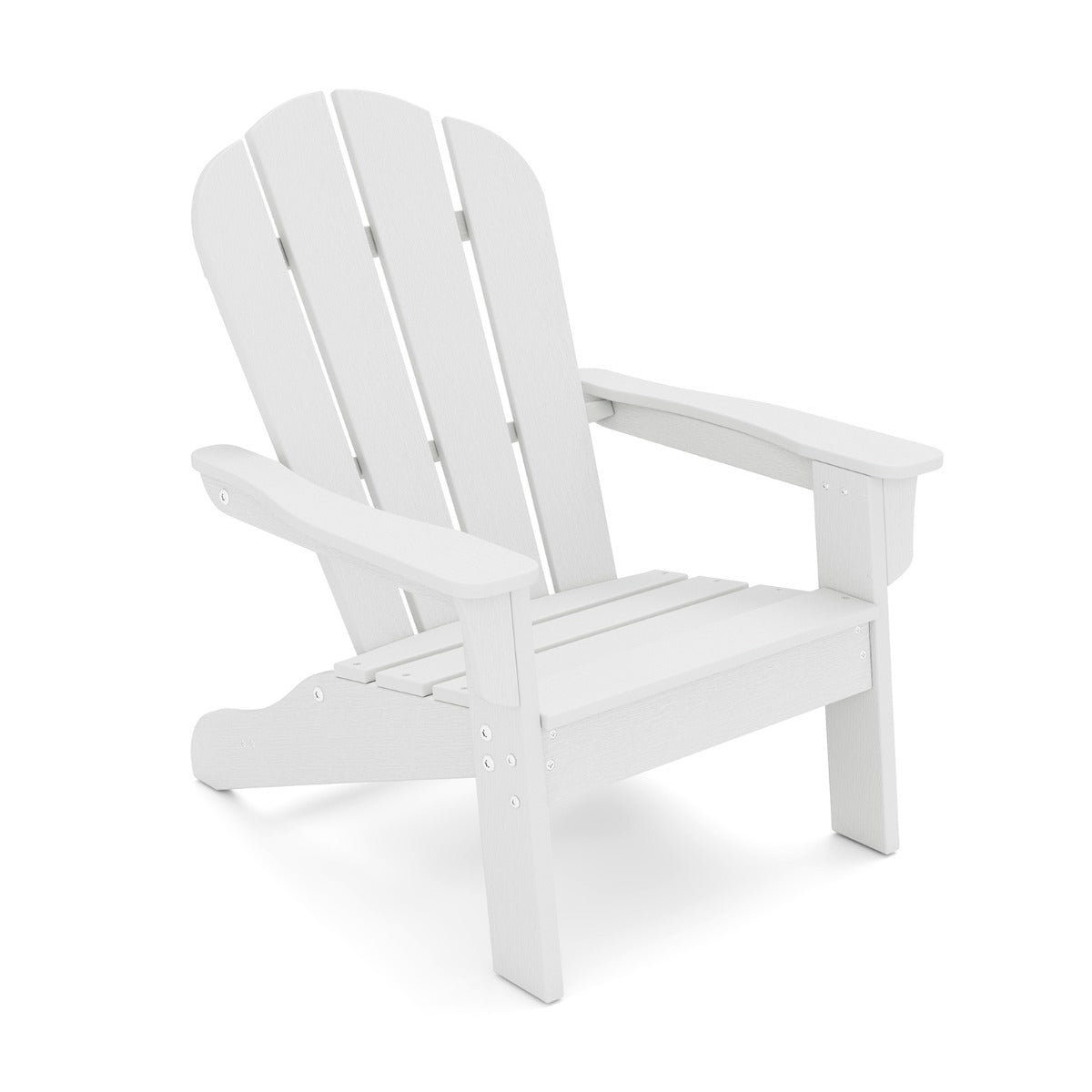 Sedia adirondack da campeggio per bambini con design ergonomico per patio, Sedia da giardino per bambini da 3 a 8 anni Bianco-Poltrone e sdraio