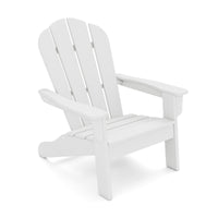 Sedia adirondack da campeggio per bambini con design ergonomico per patio, Sedia da giardino per bambini da 3 a 8 anni Bianco-Poltrone e sdraio