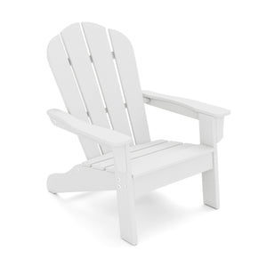 Sedia adirondack da campeggio per bambini con design ergonomico per patio, Sedia da giardino per bambini da 3 a 8 anni Bianco-Poltrone e sdraio