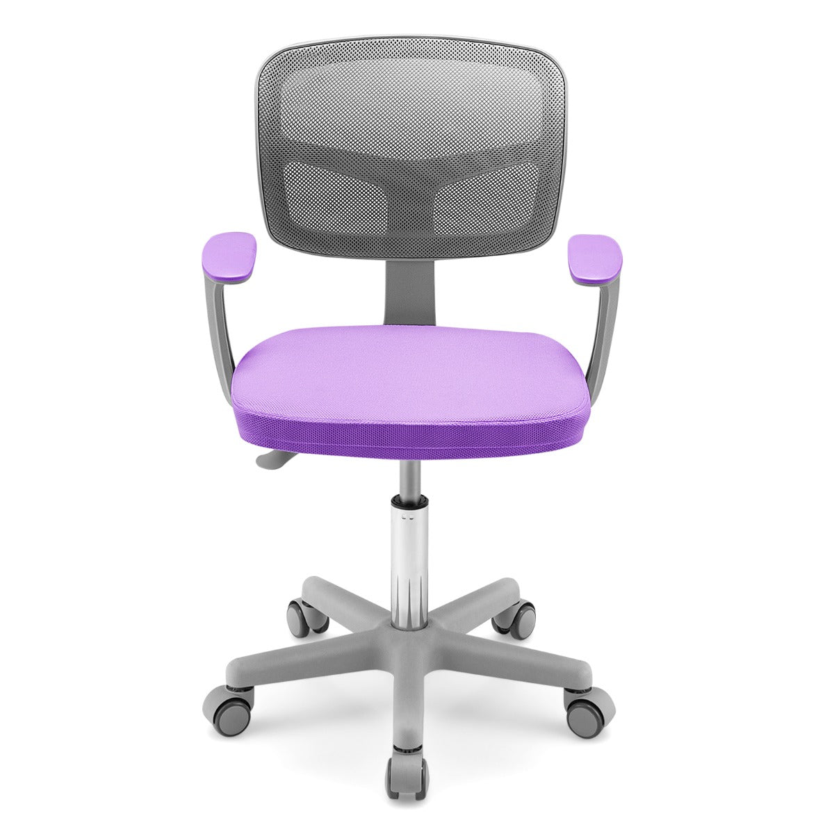 Sedia per scrivania per bambini con altezza regolabile, Sedile girevole a rete Viola-Tavoli e sedie