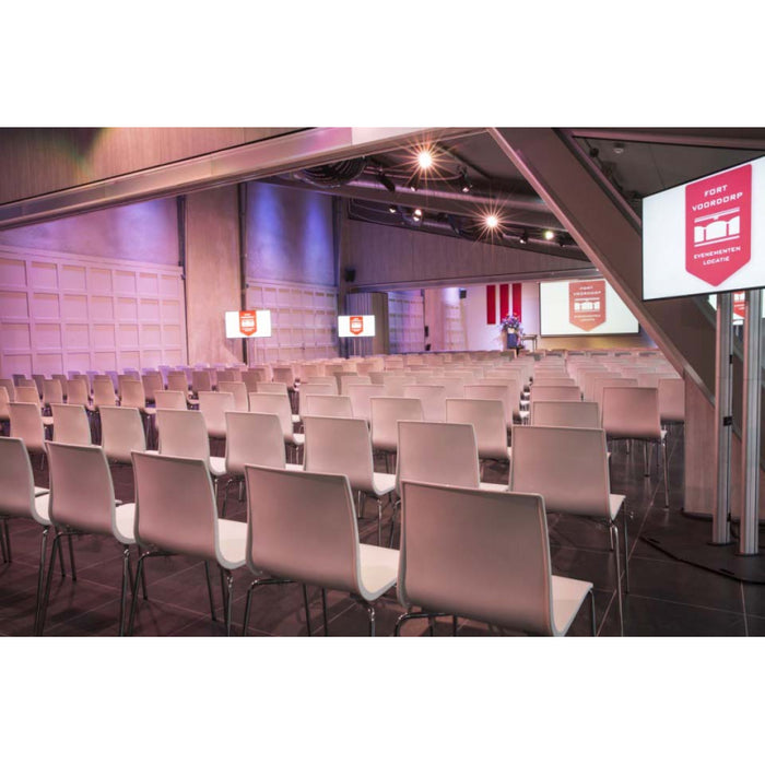 SEDIE ALICE CHAIR SET DA 4 TECNOPOLIMERO e ACCIAIO MADE IN ITALY SCAB DESIGN - Rosso Geranio 42