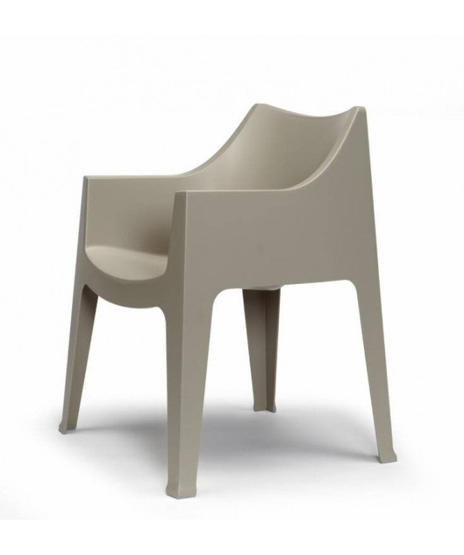 SEDIE COCCOLONA SET DA 2 in TECNOPOLIMERO MADE IN ITALY SCAB DESIGN - Tortora 15