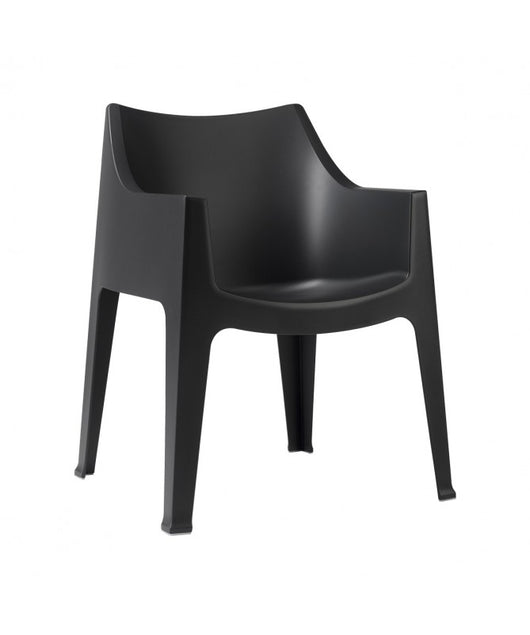 SEDIE COCCOLONA SET DA 2 in TECNOPOLIMERO MADE IN ITALY SCAB DESIGN - Antracite 81