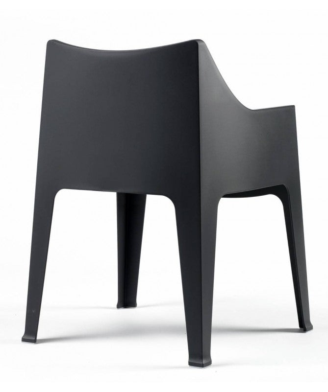 SEDIE COCCOLONA SET DA 2 in TECNOPOLIMERO MADE IN ITALY SCAB DESIGN - Antracite 81