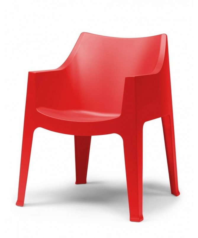 SEDIE COCCOLONA SET DA 2 in TECNOPOLIMERO MADE IN ITALY SCAB DESIGN - Rosso 40