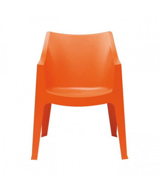 SEDIE COCCOLONA SET DA 2 in TECNOPOLIMERO MADE IN ITALY SCAB DESIGN - Arancione 30