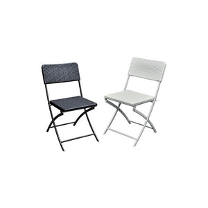 Sedie per rattan Levante nere – set 4 pezzi outdoor