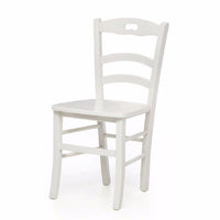 Set 2 sedie shabby impugnatura legno laccato bianco (1002) - Mobili 2G