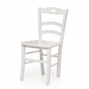 Set 2 sedie shabby impugnatura legno laccato bianco (1002) - Mobili 2G