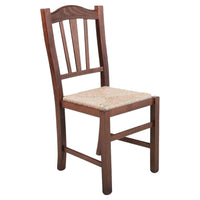 Set 2 sedie gendarme paglia/noce (590) - Mobili 2G