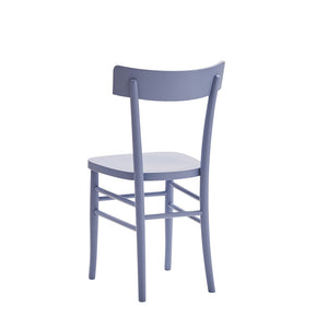 Set 2 sedie shabby chic in legno blu seduta legno - Mobili 2G