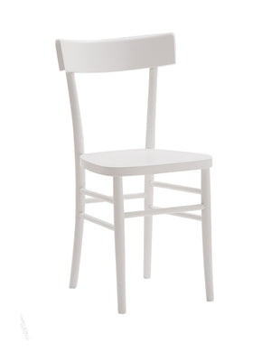 Set 2 sedie shabby chic in legno bianco seduta legno