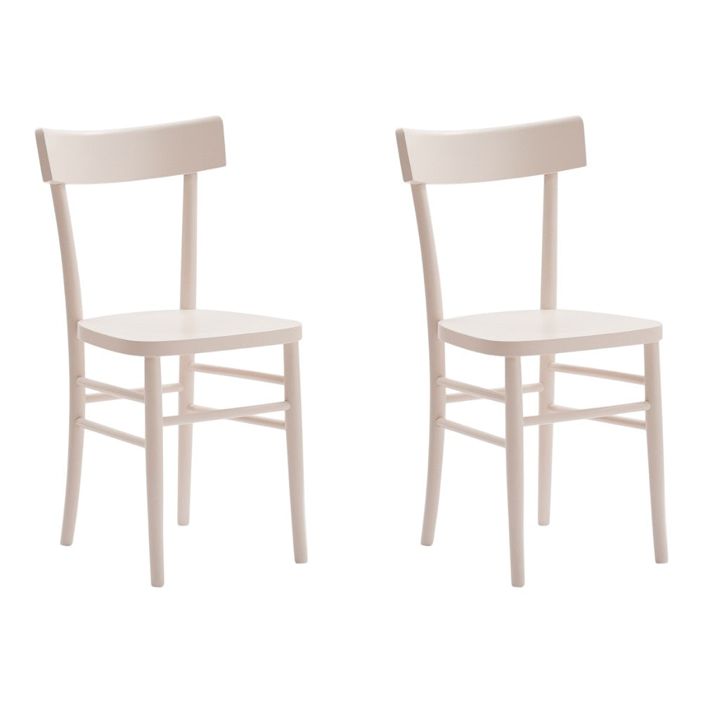 Set 2 sedie shabby chic in legno rosa seduta legno - Mobili 2G