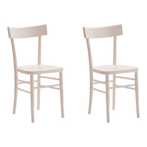 Set 2 sedie shabby chic in legno rosa seduta legno - Mobili 2G