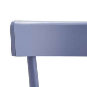 Set 2 sedie shabby chic in legno blu seduta legno - Mobili 2G