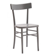 Set 2 sedie shabby in legno laccato grigio seduta legno