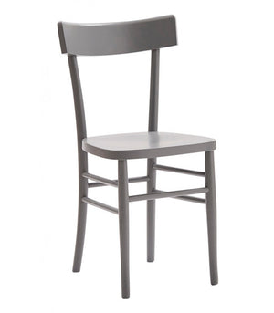 Set 2 sedie shabby in legno laccato grigio seduta legno