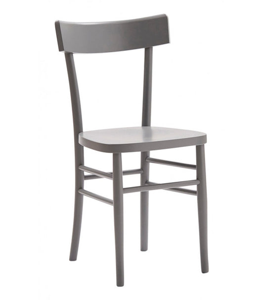 Set 2 sedie shabby in legno laccato grigio seduta legno