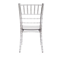 Set 4 sedie in polipropilene trasparente misure l.44,5 h.89 p.50,5 hs.45