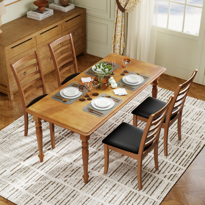 Sedie da cucina moderne imbottite con gambe in legno di gomma, Sedia laterale per soggiorno ristorante studio Nero-Sedie da pranzo