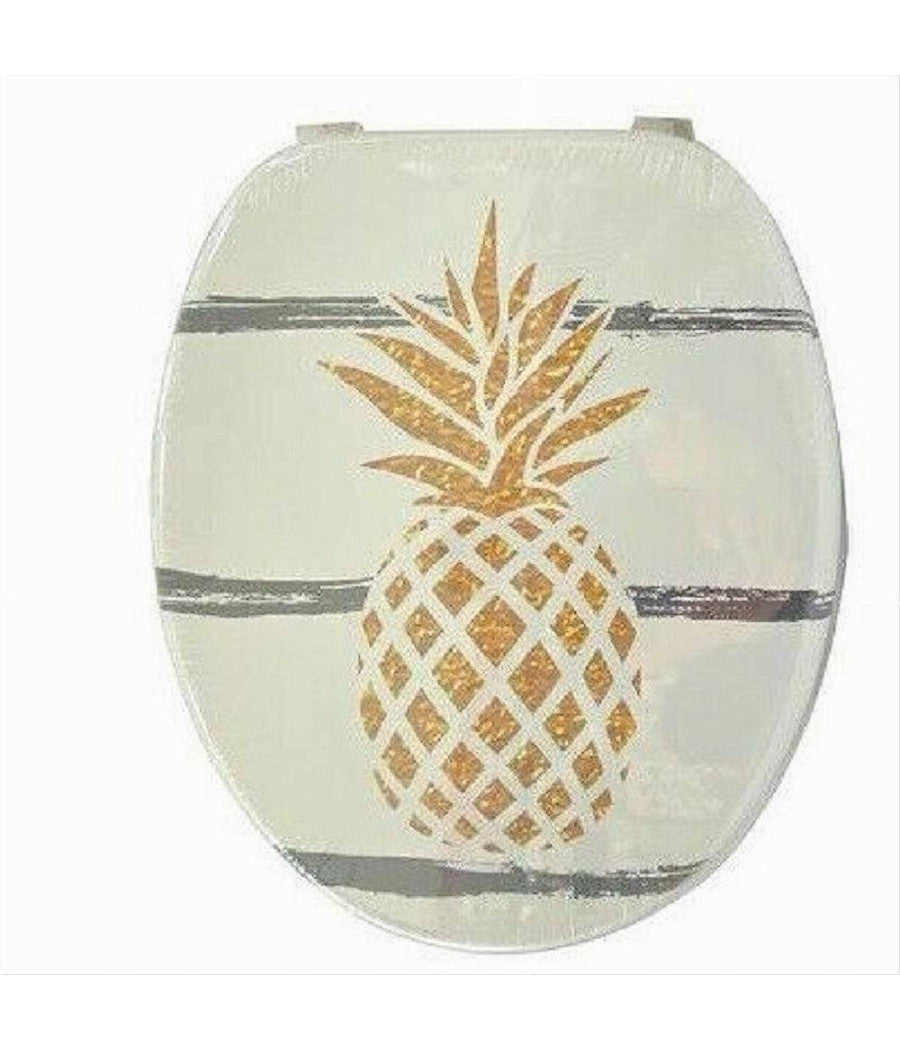 Sedile Coprivaso Wc Water Copriwater Bagno In Pvc Universale Con Ananas 59026         