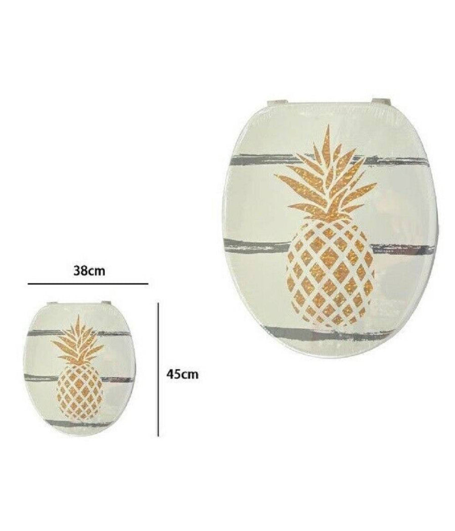 Sedile Coprivaso Wc Water Copriwater Bagno In Pvc Universale Con Ananas 59026         