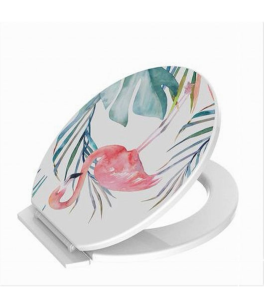 Sedile Coprivaso Wc Water Copriwater Bagno In Pvc Universale Fenicottero 59027         