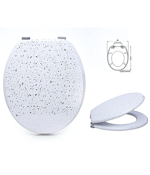 Sedile Copriwater Universale Per Bagno Copri Wc Water In Legno 18" Mod. 52997         3,5