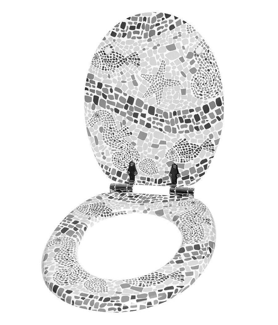 Sedile Copriwater Universale Per Bagno Copri Wc Water In Legno Mdf 18" 529594         3,5