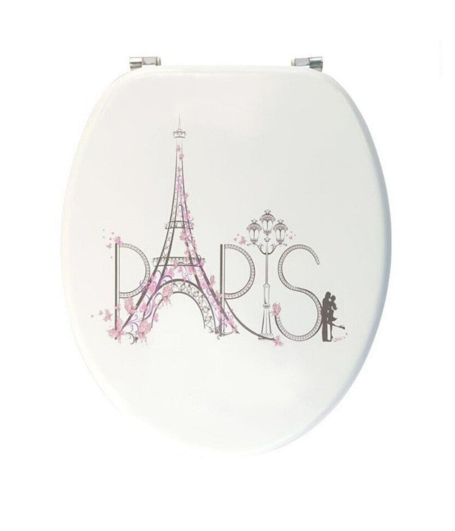 Sedile Copriwater Universale Per Bagno Copri Wc Water In Legno Mdf 19" 87098         3,5