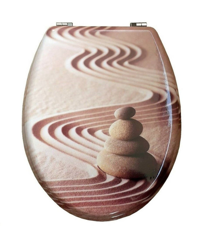 Sedile Copriwater Universale Per Bagno Copri Wc Water In Legno Mod. 52733         3,5