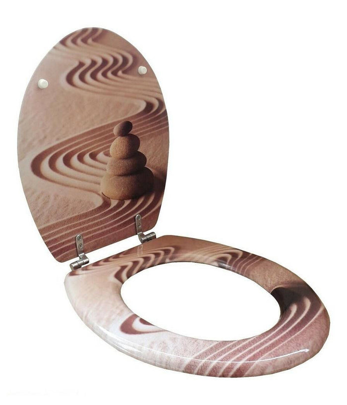 Sedile Copriwater Universale Per Bagno Copri Wc Water In Legno Mod. 52733         3,5