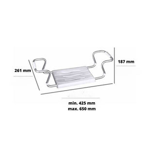 Sedile estensibile per vasca KV03 capacità di carico 150 kg colore bianco