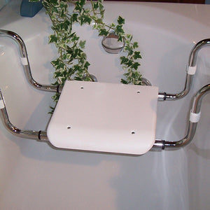 Sedile per vasca bianco con piano regolabile in polipropilene portata 120 kg