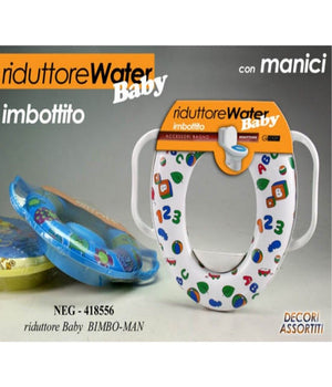 Sedile Wc Morbido Riduttore Bambini Baby Water Imbottito Con Manici         3,5