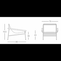 SEDUTA DRESS CODE GLAM PER OUTDOOR MADE IN ITALY SCAB DESIGN