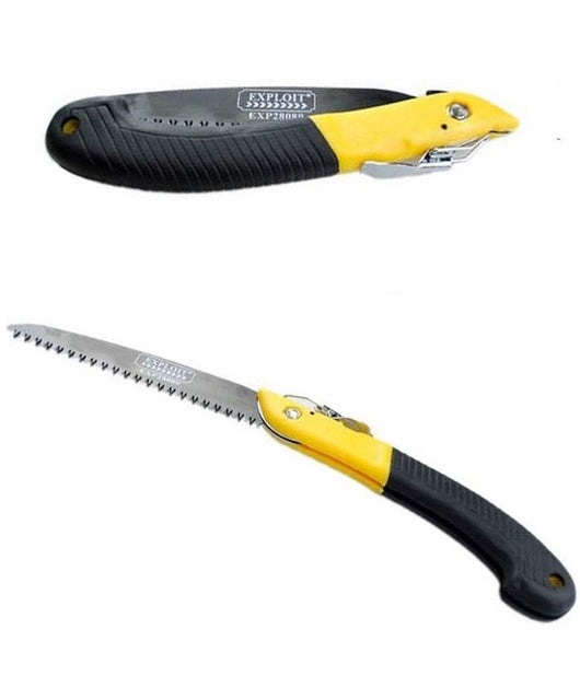 Sega A Mano Pieghevole Giardinaggio Campeggio Legno 7"/177mm Potatura Manganese         