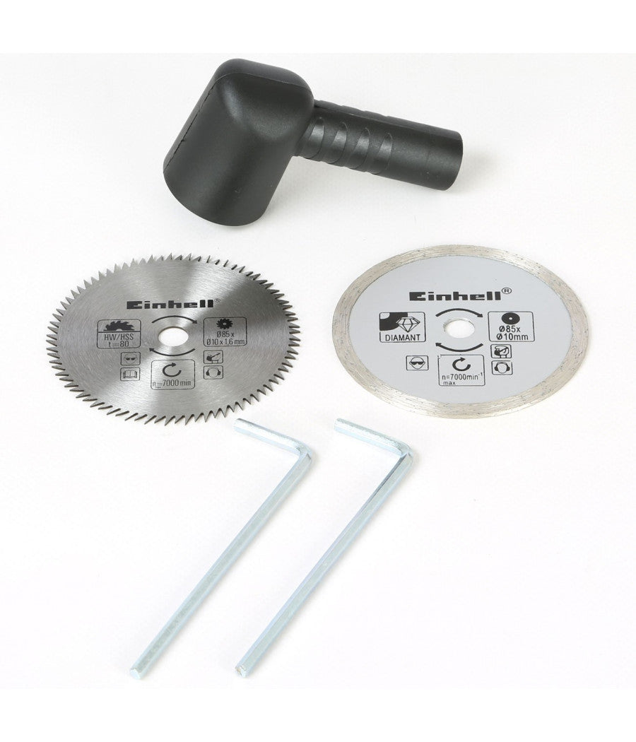 Sega Circolare Einhell Tc-cs 860 Lame 85 Mm Motore 450 W Valigetta Inclusa         
