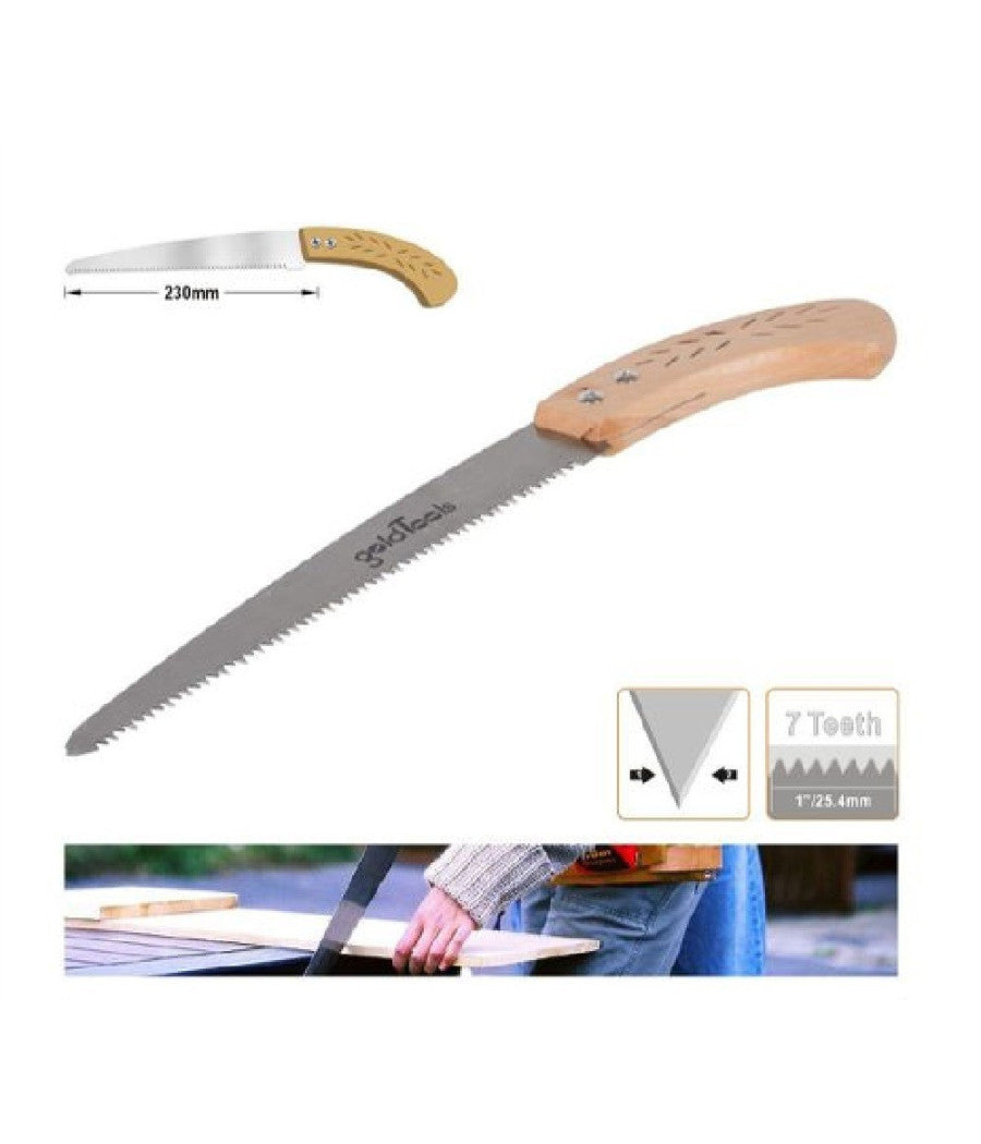 Sega Segaccio Seghetto 230mm Per Legno Potatura Giardino Giardinaggio 38cm 90111         