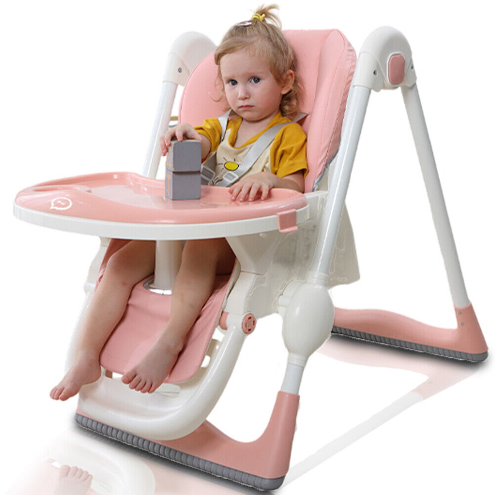 Seggiolone Pappa Wizy Easy 0 - 36 Mesi Chiusura Salvaspazio e Altezza Regolabile -Rosa