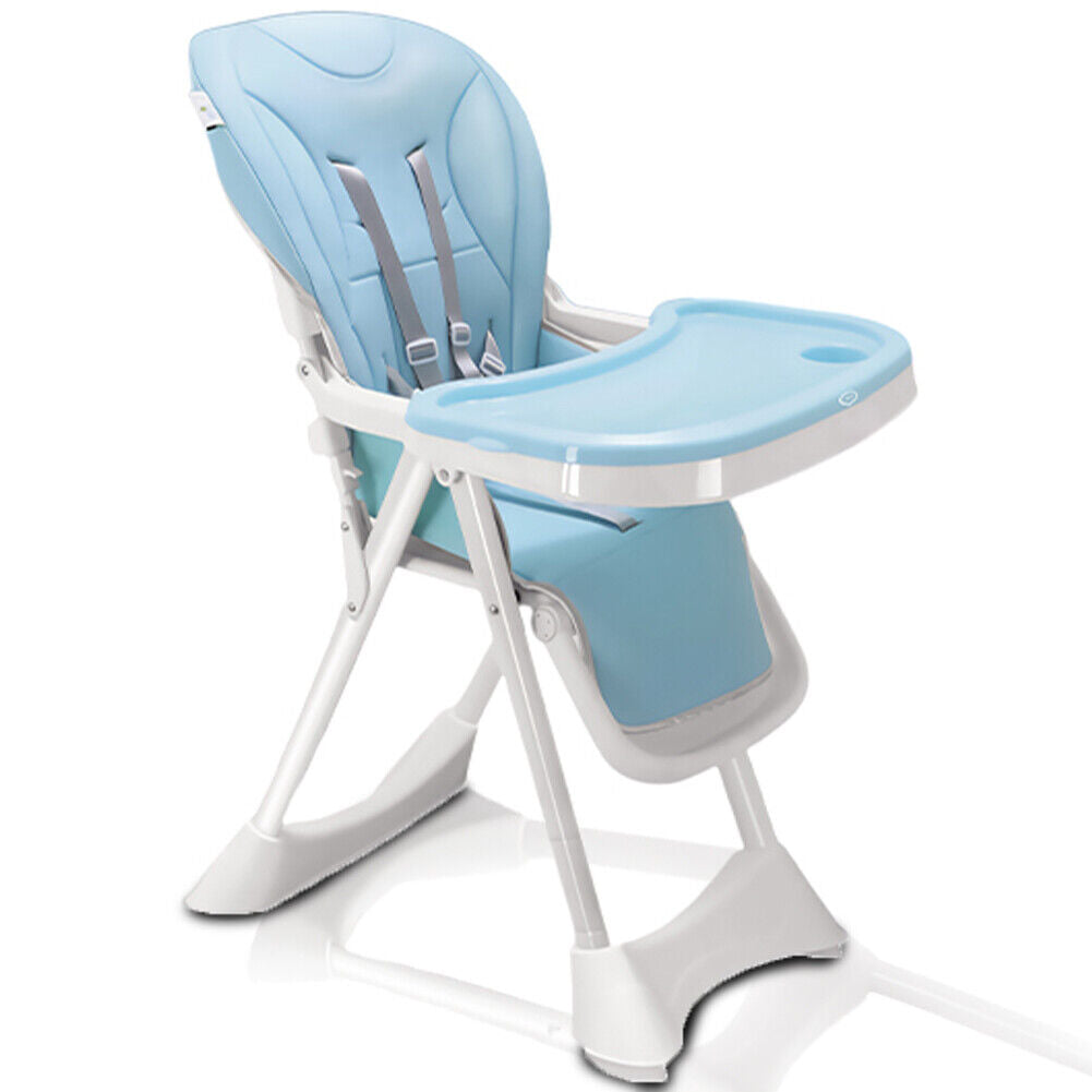 Seggiolone Pappa Wizy Happy 0 - 36 Mesi Chiusura Salvaspazio e Altezza Regolabile Celeste