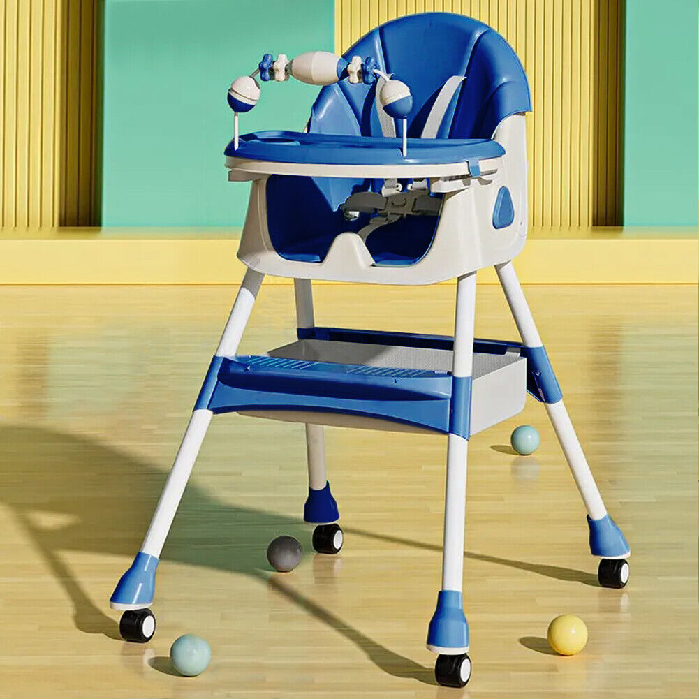 Seggiolone Pappa Wizy Pro 3 in 1 da 0 - 36 Mesi Evolutivo con Chiusura Salvaspazio-Blu