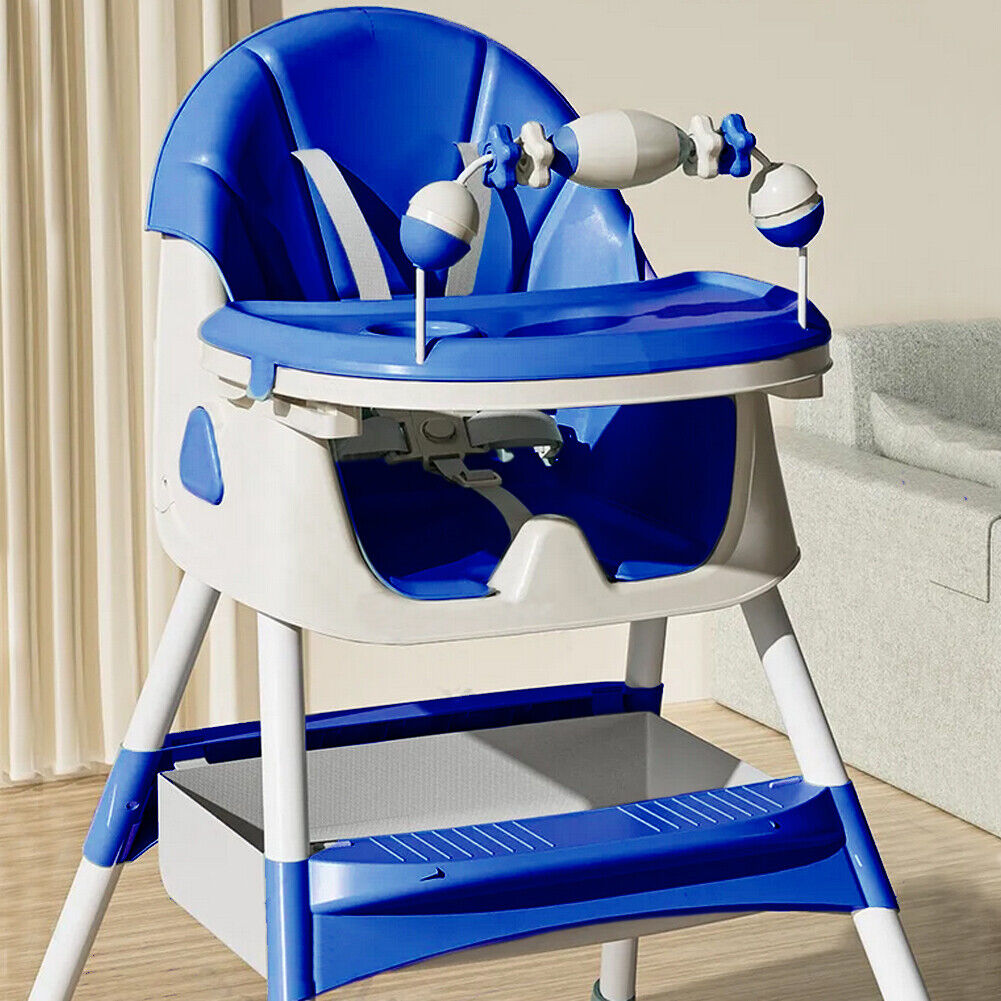 Seggiolone Pappa Wizy Pro 3 in 1 da 0 - 36 Mesi Evolutivo con Chiusura Salvaspazio-Blu