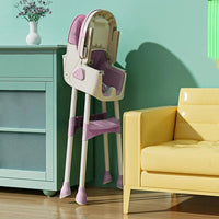 Seggiolone Pappa Wizy Pro 3 in 1 da 0 - 36 Mesi Evolutivo con Chiusura Salvaspazio-Rosa