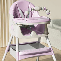 Seggiolone Pappa Wizy Pro 3 in 1 da 0 - 36 Mesi Evolutivo con Chiusura Salvaspazio-Rosa