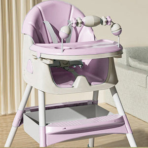 Seggiolone Pappa Wizy Pro 3 in 1 da 0 - 36 Mesi Evolutivo con Chiusura Salvaspazio-Rosa