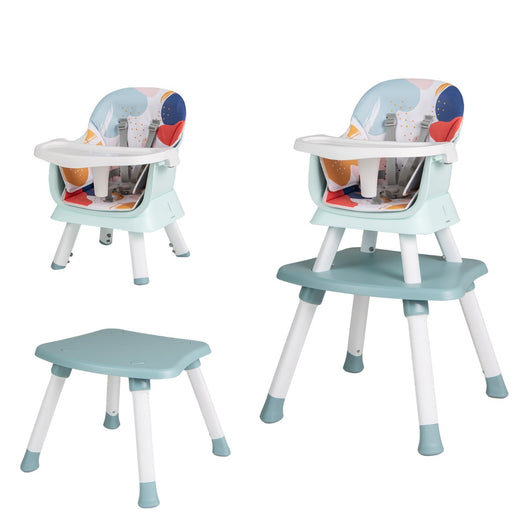 Seggiolone per neonati con imbracatura a 5 punti cuscino rimovibile, Seggiolone per bambini convertibile Colorato-Seggioloni