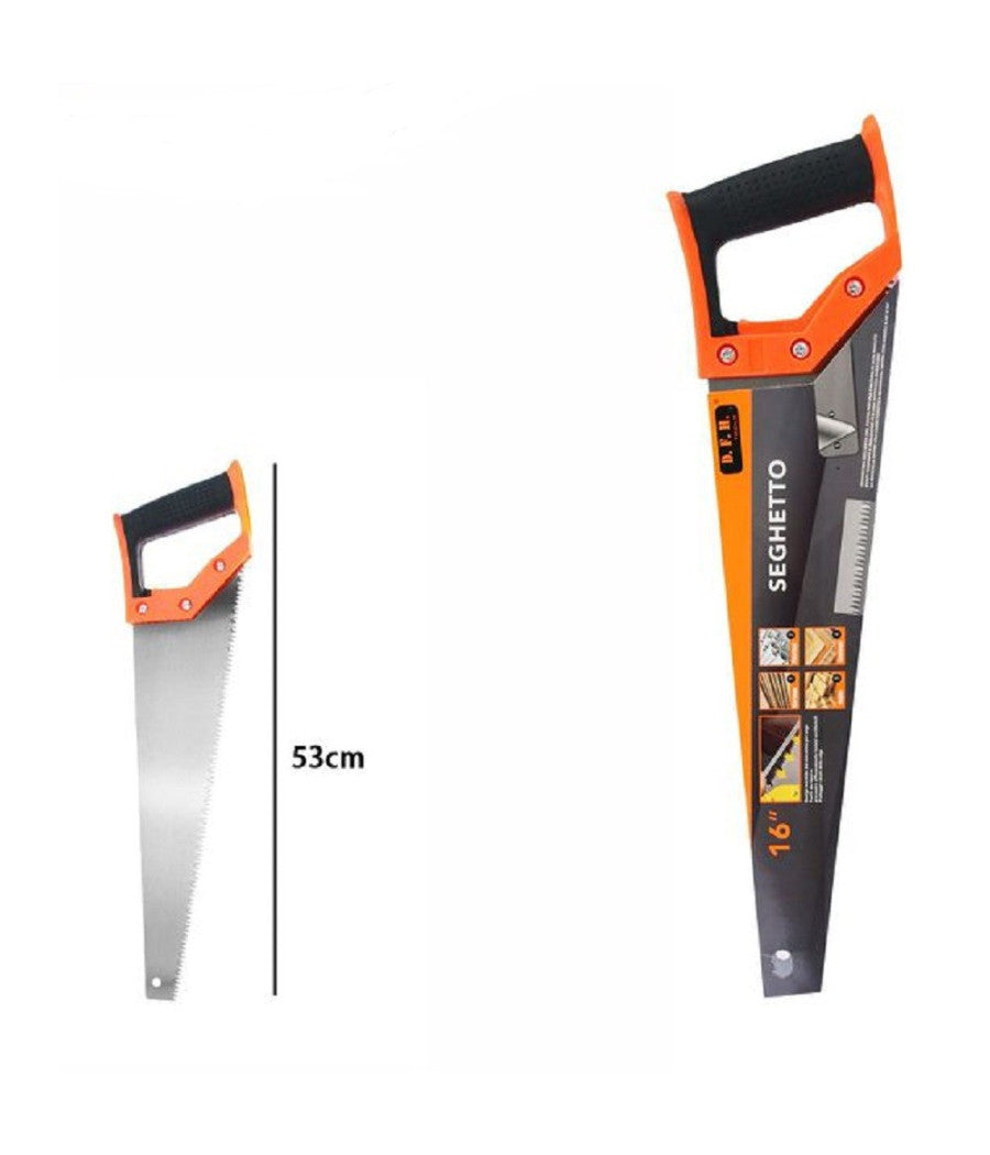 Seghetto Segaccio Per Legno 16" 53 Cm Sega A Mano Taglio Lama In Acciaio 07971         