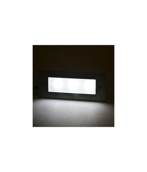 Segna Passi Segnapasso Calpestabile Ip44 A Led 3w Faretto Faro A Muro Parete  -bianco Freddo      -