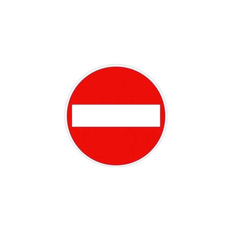 Segnali Stradali divieto divieto di accesso Fig. 47